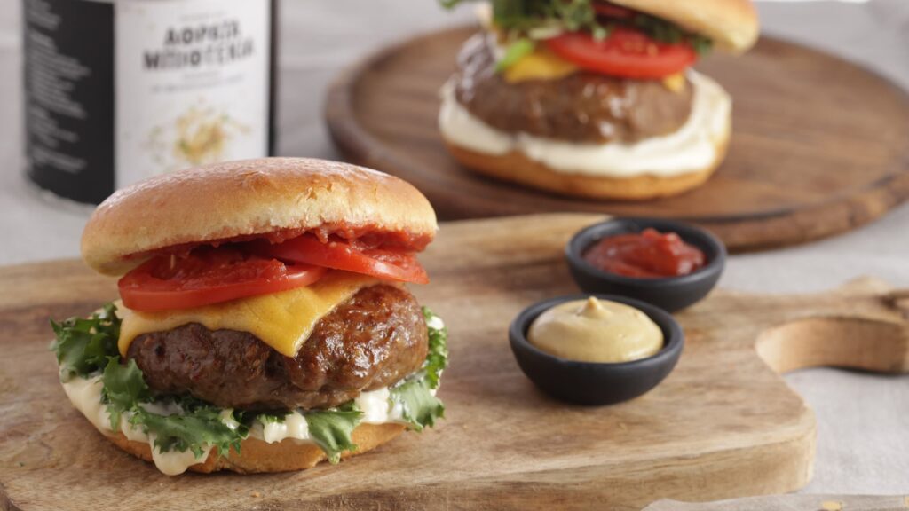 Fluffy burger